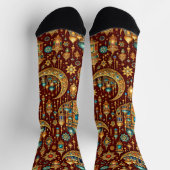 Bright Socks 特殊なシームレス柄 0047413 ソックス (上部)