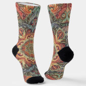 Bright Socks 華やかなシームレス柄 0039301 ソックス (傾斜あり)