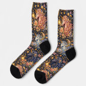 Bright Socks 華やかなシームレス柄 0047407 ソックス (左)