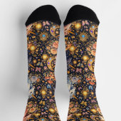 Bright Socks 華やかなシームレス柄 0047407 ソックス (上部)