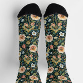 Bright Socks 華やかなシームレス パターン 0039377 ソックス (上部)