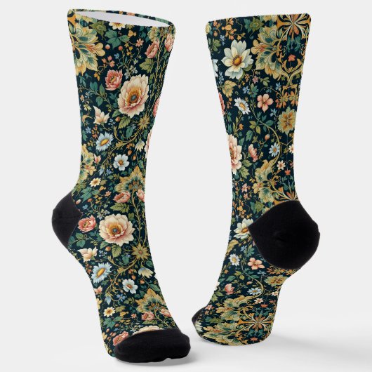 Bright Socks 華やかなシームレス パターン 0039377 ソックス (傾斜あり)