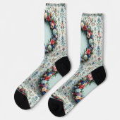 Bright Socks 贅沢なシームレス柄 0039398 ソックス (左)