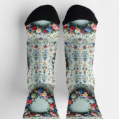 Bright Socks 贅沢なシームレス柄 0039398 ソックス (上部)