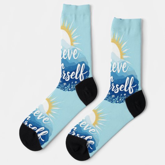 Bright Socks Believe In Yourself Socks 0039473 ソックス (左)