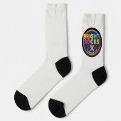 Bright Socks Bright White With Logo ソックス (左)