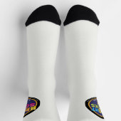 Bright Socks Bright White With Logo ソックス (上部)