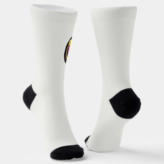 Bright Socks Bright White With Logo ソックス (傾斜あり)