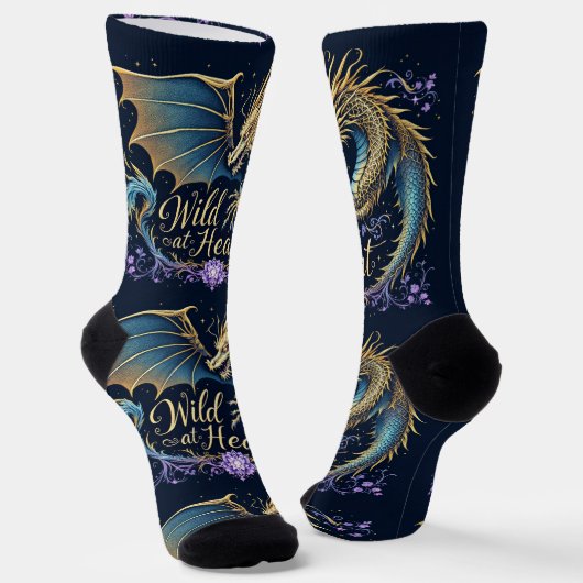 Bright Socks Dragon Wild At Heart 0044081 ソックス (傾斜あり)