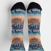Bright Socks Dream Big & Live Fearless 0044007 ソックス (上部)