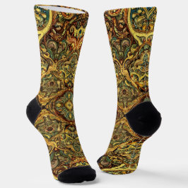Bright Socks Elaborate Seamless Patterns 0039295 ソックス