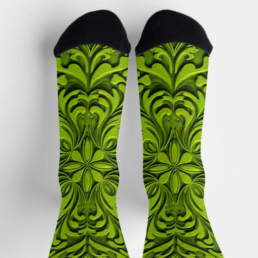 Bright Socks Elaborate Seamless Patterns 0039300 ソックス (上部)