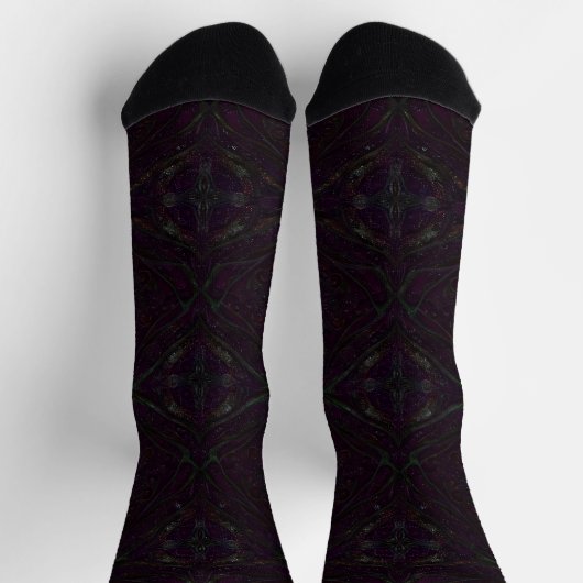 Bright Socks Elaborate Seamless Patterns 0039322 ソックス (上部)