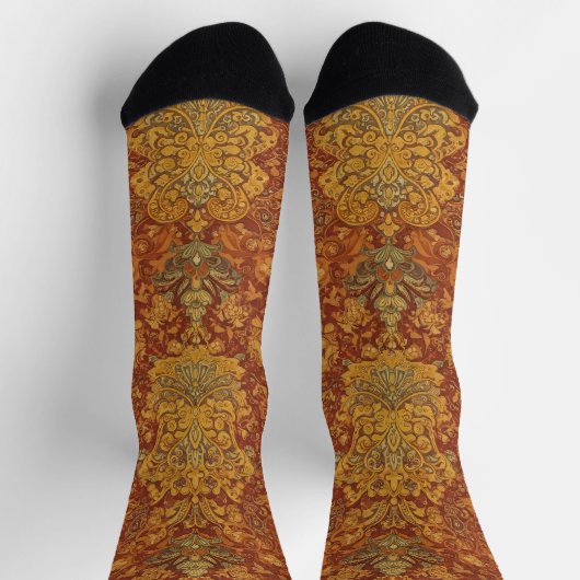 Bright Socks Elaborate Seamless Patterns 0039328 ソックス (上部)