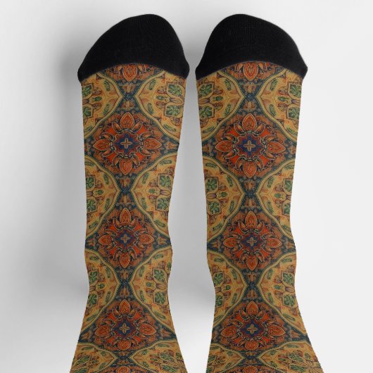 Bright Socks Elaborate Seamless Patterns 0039330 ソックス (上部)