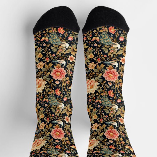 Bright Socks Elaborate Seamless Patterns 0039338 ソックス (上部)