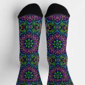 Bright Socks Elaborate Seamless Patterns 0039340 ソックス (上部)