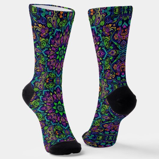 Bright Socks Elaborate Seamless Patterns 0039340 ソックス (傾斜あり)