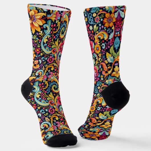 Bright Socks Elaborate Seamless Patterns 0039341 ソックス (傾斜あり)
