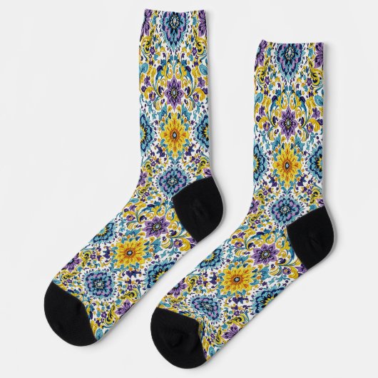 Bright Socks Elaborate Seamless Patterns 0039350 ソックス (左)