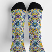 Bright Socks Elaborate Seamless Patterns 0039350 ソックス (上部)