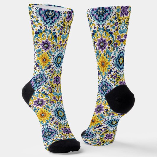 Bright Socks Elaborate Seamless Patterns 0039350 ソックス (傾斜あり)
