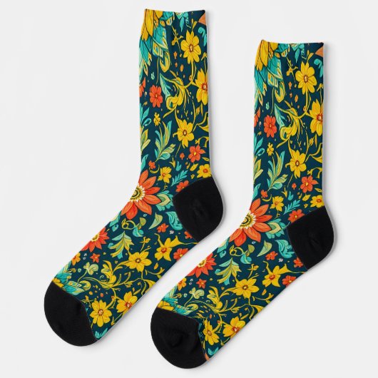 Bright Socks Elaborate Seamless Patterns 0039352 ソックス (左)