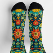 Bright Socks Elaborate Seamless Patterns 0039352 ソックス (上部)