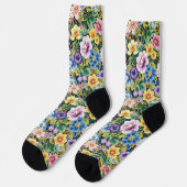 Bright Socks Elaborate Seamless Patterns 0039356 ソックス (左)