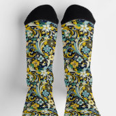 Bright Socks Elaborate Seamless Patterns 0039357 ソックス (上部)