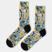Bright Socks Elaborate Seamless Patterns 0039358 ソックス (左)