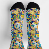 Bright Socks Elaborate Seamless Patterns 0039358 ソックス (上部)