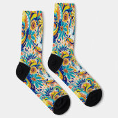 Bright Socks Elaborate Seamless Patterns 0039358 ソックス (右)