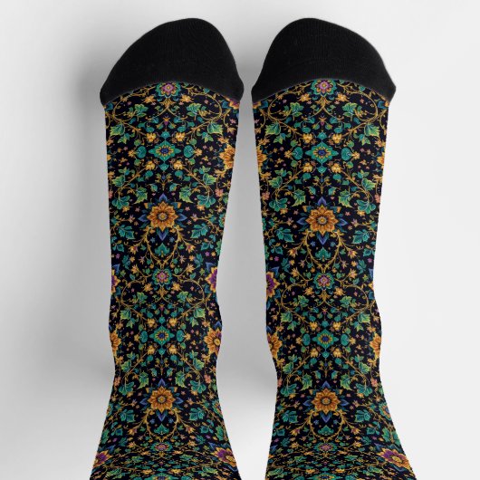 Bright Socks Elaborate Seamless Patterns 0039360 ソックス (上部)