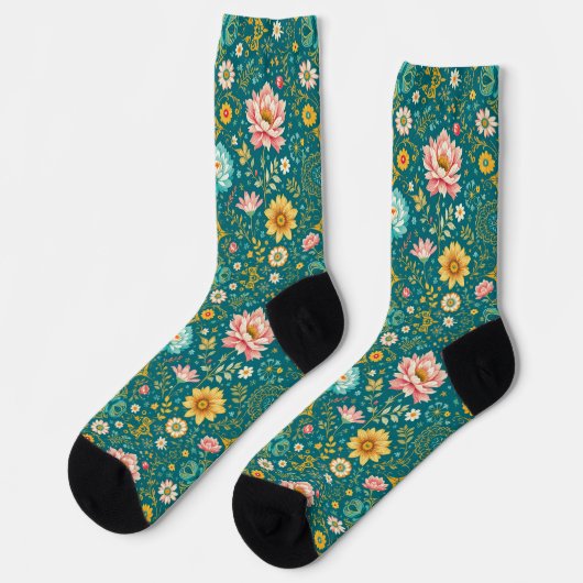 Bright Socks Elaborate Seamless Patterns 0039370 ソックス (左)