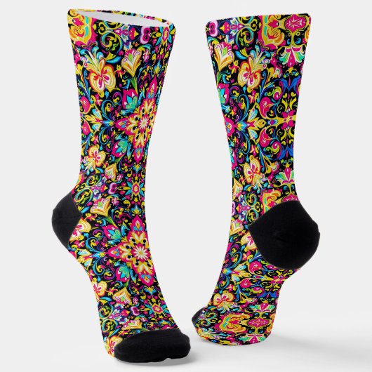 Bright Socks Elaborate Seamless Patterns 0039375 ソックス (傾斜あり)