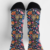 Bright Socks Elaborate Seamless Patterns 0039376 ソックス (上部)