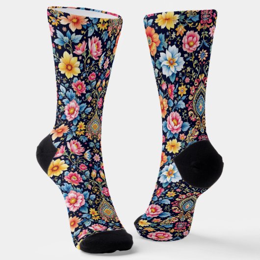 Bright Socks Elaborate Seamless Patterns 0039376 ソックス (傾斜あり)