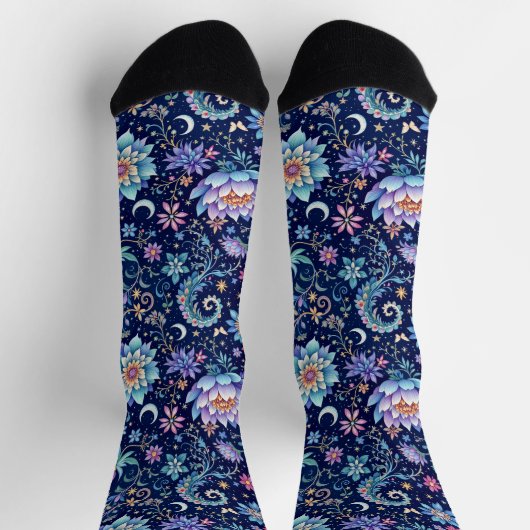 Bright Socks Elaborate Seamless Patterns 0039378 ソックス (上部)