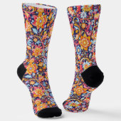 Bright Socks Elaborate Seamless Patterns 0039379 ソックス (傾斜あり)