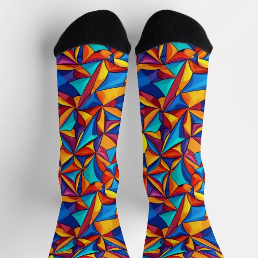 Bright Socks Elaborate Seamless Patterns 0039385 ソックス (上部)