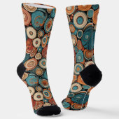 Bright Socks Elaborate Seamless Patterns 0039387 ソックス (傾斜あり)