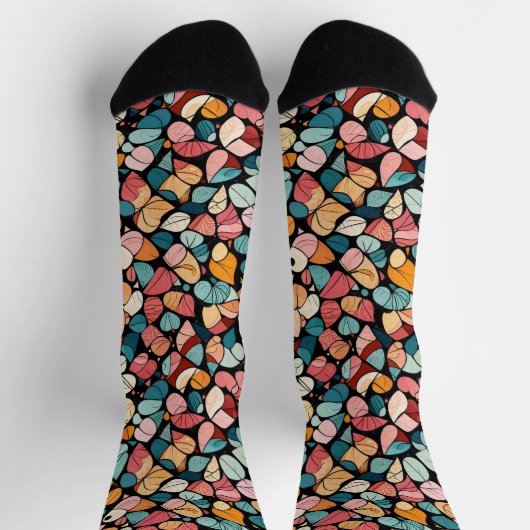 Bright Socks Elaborate Seamless Patterns 0039396 ソックス (上部)