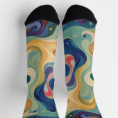 Bright Socks Elaborate Seamless Patterns 0039400 ソックス (上部)
