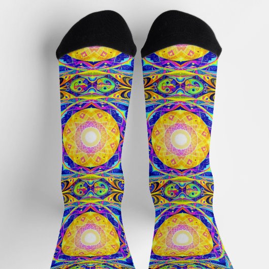 Bright Socks Elaborate Seamless Patterns 0039416 ソックス (上部)