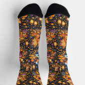 Bright Socks Elaborate Seamless Patterns 0047408 ソックス (上部)