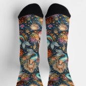 Bright Socks Elaborate Seamless Patterns 0047410 ソックス (上部)