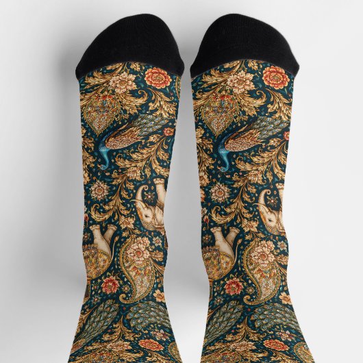 Bright Socks Elaborate Seamless Patterns 0047414 ソックス (上部)