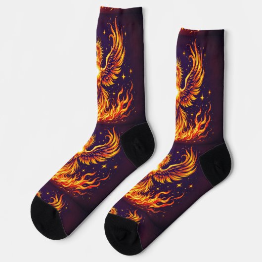 Bright Socks Fire Bird Flames 0044017 ソックス (左)