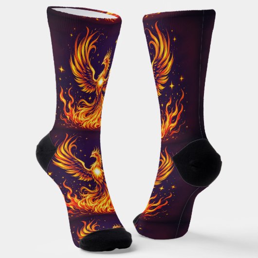 Bright Socks Fire Bird Flames 0044017 ソックス (傾斜あり)